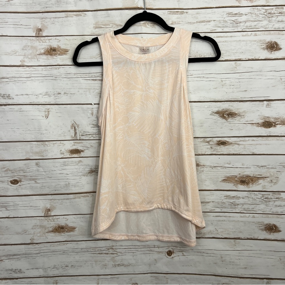 Calia Carrie Underwood Peach Tropical Active Athletic Tank Top